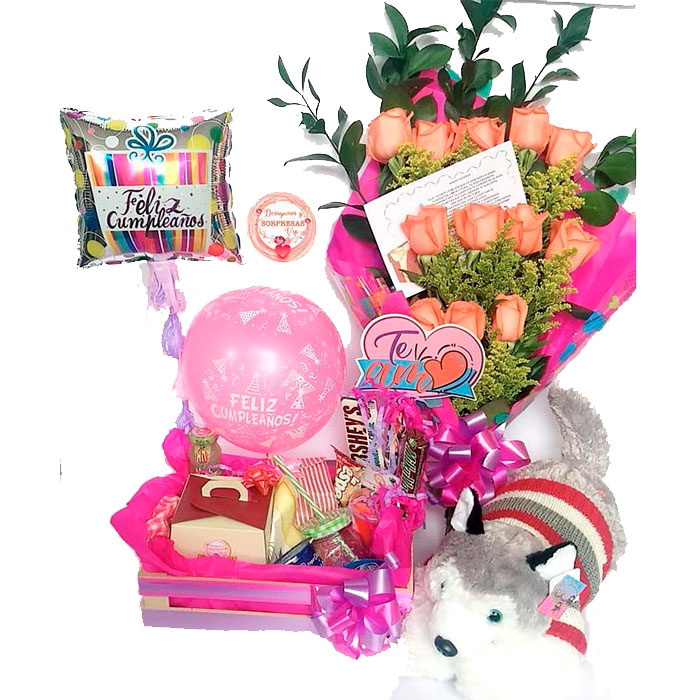 Desayuno-Sorpresa-Con-Peluche-flores-en-cali