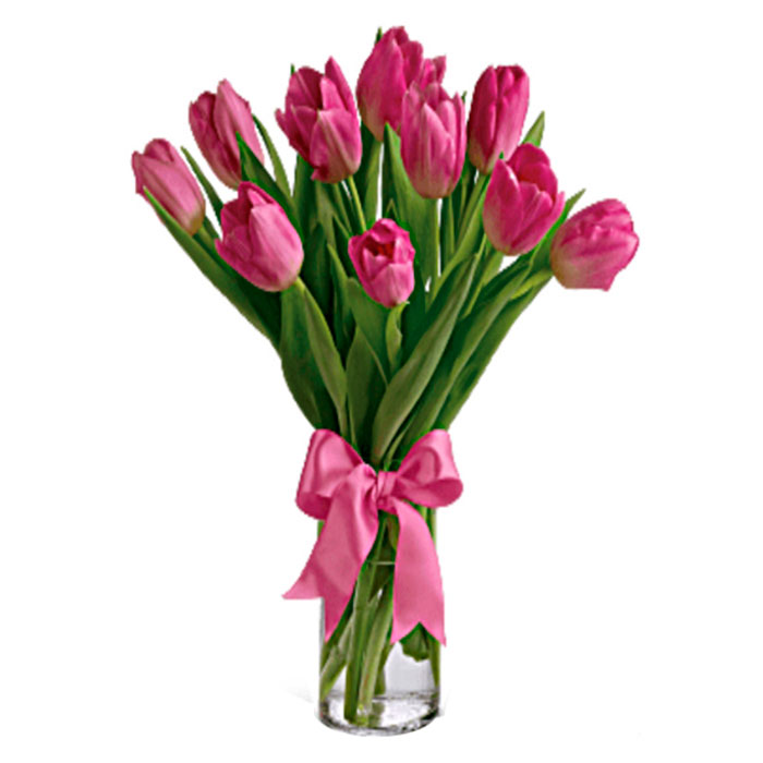 Florero-Tulipanes-Fucsia_Flores Cali es Cali