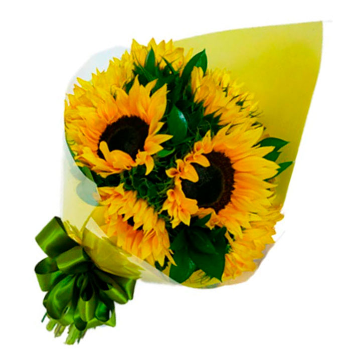 Girasoles-bouquet-Amarillo_Flores Cali es Cali