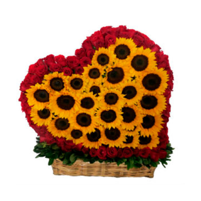 Girasoles-y-Rosas-en-Corazon_Flore Cali es Cali