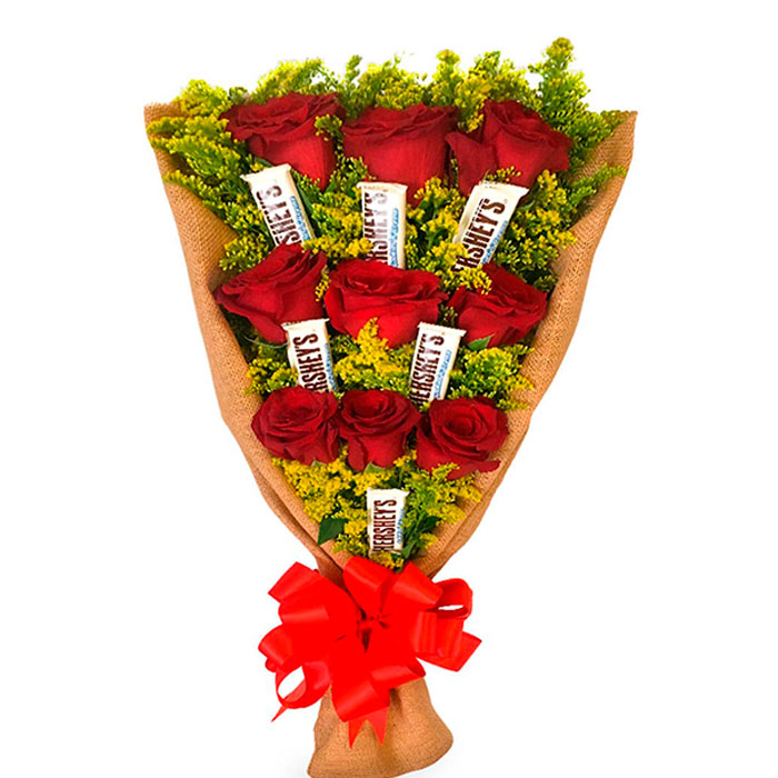 bouquet-rosas-y-Chocolates_Flores Cali es Cali