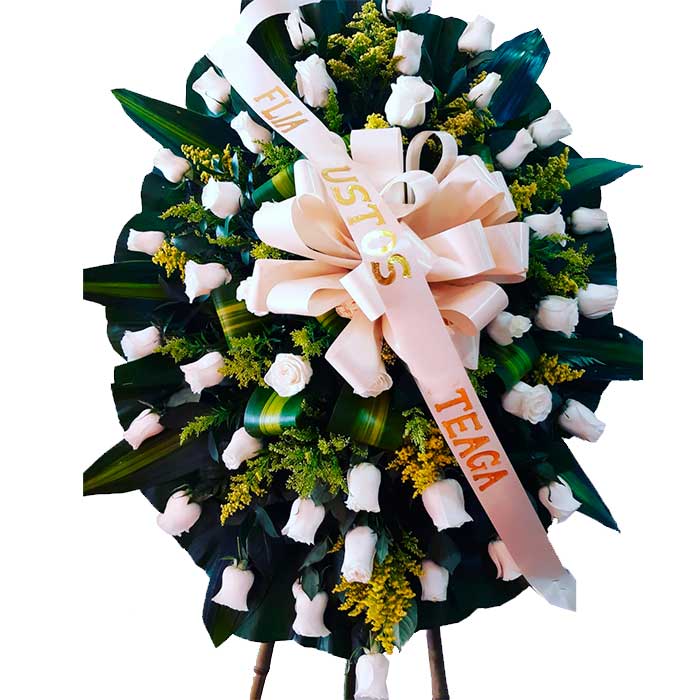 Corona-Funebre-Condolencias_Floristeria En Cali
