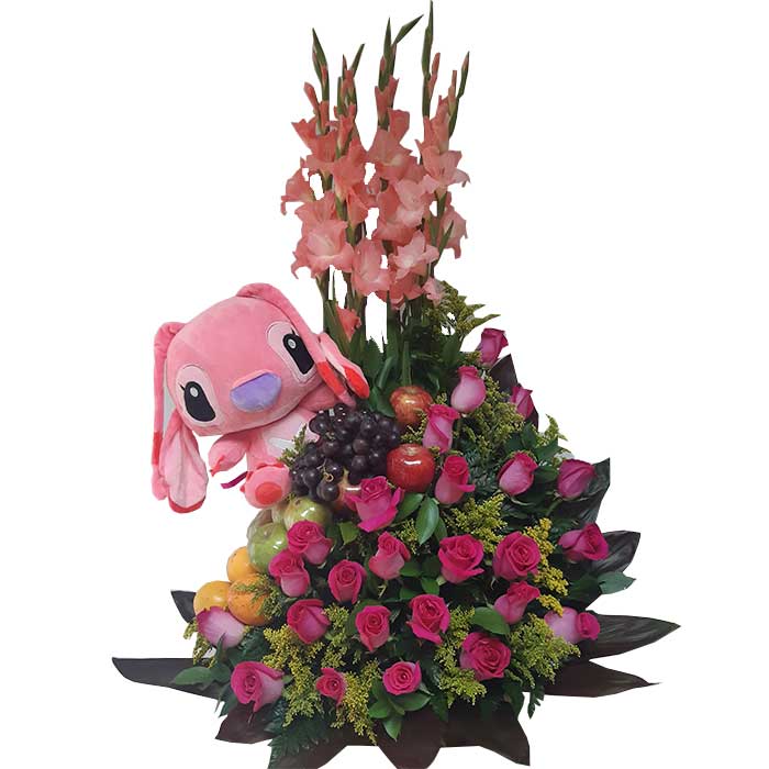 Frutero-floral-con-Peluche_Flores-Cali