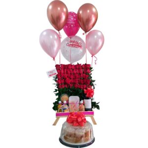 Desayuno-Sorpresa-Con--Vino-y-Torta-Dietetica-floristerias-en-cali