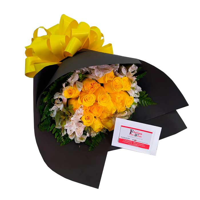 Ramo de Flores Amarillas Hermoso en Cali
