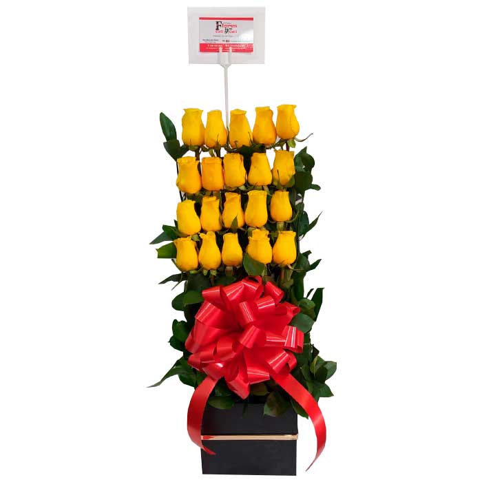 ramo-de-flores-Rosas amarillas-Floristeria-en-cali