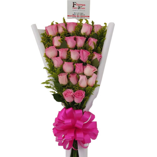 Bouquet De Rosas Rosadas 15 Años - Floristeria en Cali
