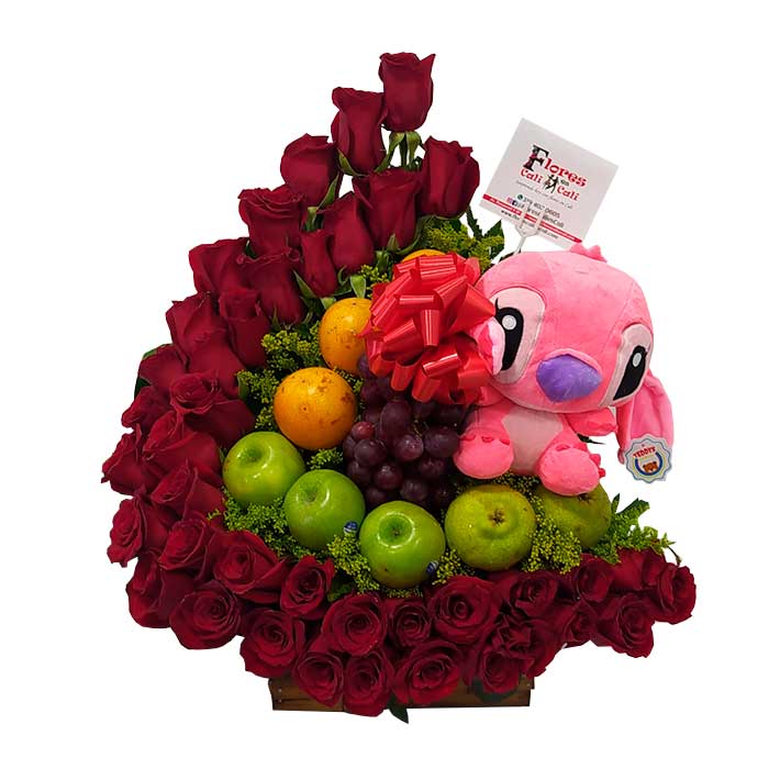 Frutero-con-Peluche-floristerias-en-cali