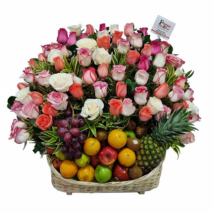 Ramo-de-Rosas-con-Frutas-Floristerias-en-cali