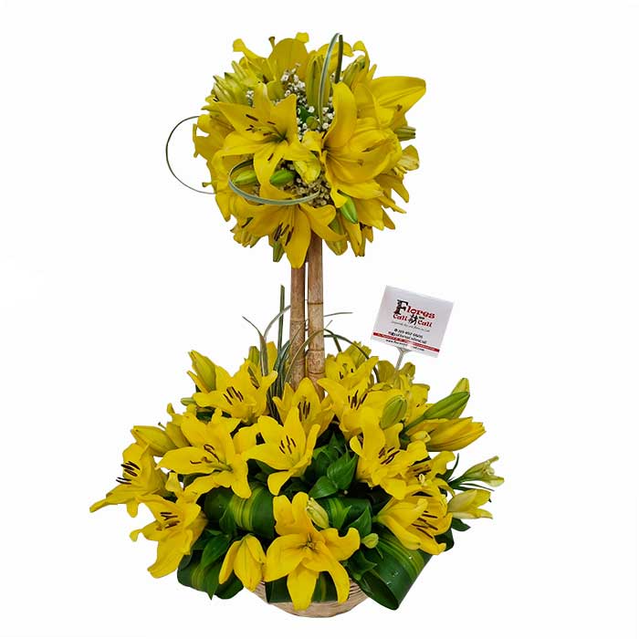 lirios-amarillos-floristeria-en-cali