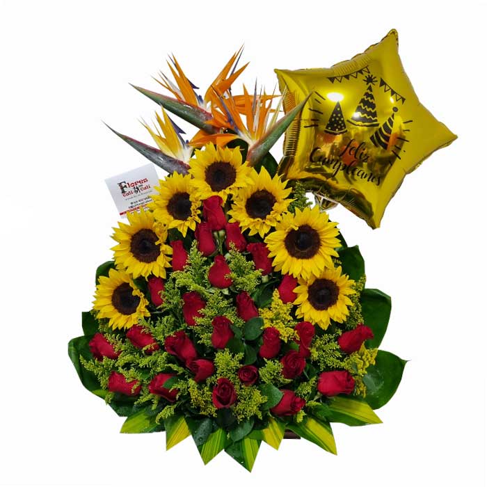 ramos-de-flores-con-aves-del-paraiso-Floristeria-en-cali