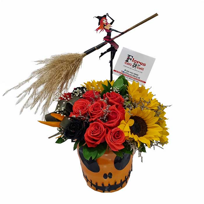 Ramo-Mi-Brujita-Hermosa-Halloween-Floristeria en Cali