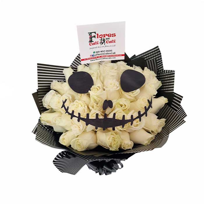 ramo-de-flores-de-jack-Halloween-Floristeria-en-Cali