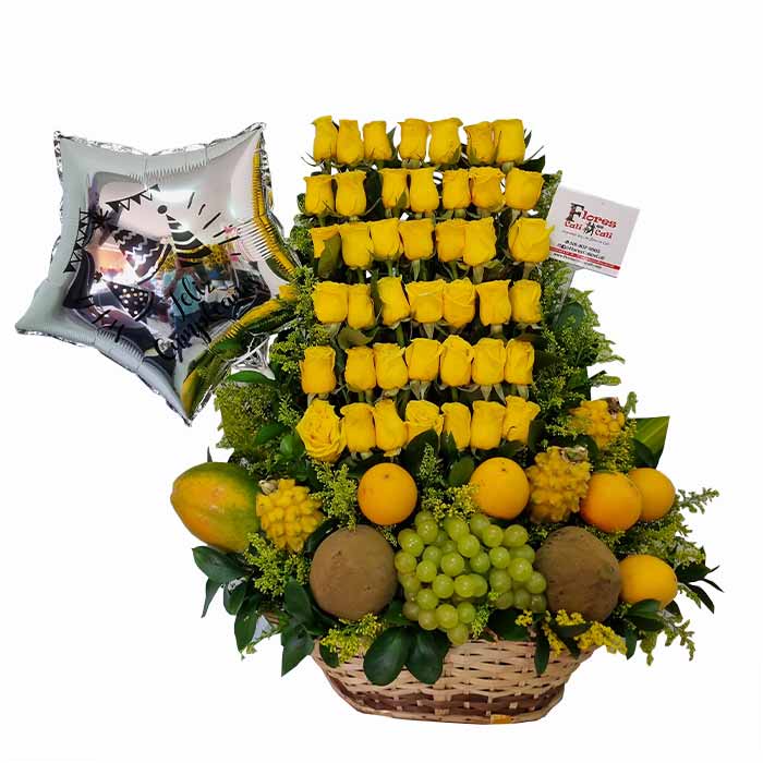 Frutas y rosas en Cali