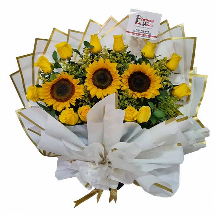 Girasoles y Rosas Amarillas en Cali