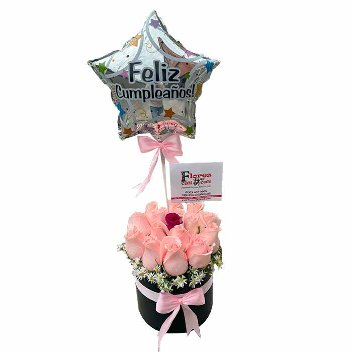 arreglo floral para cumpleaños en Cali