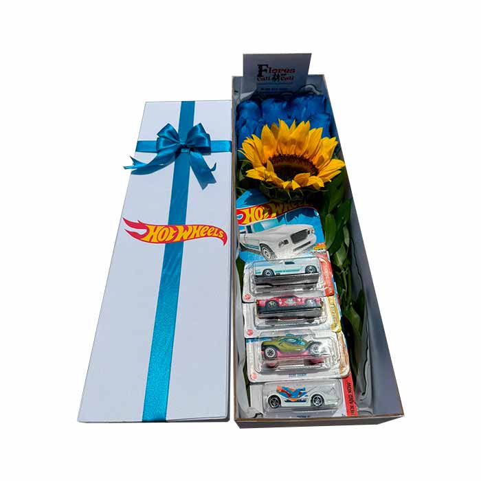 Carros Hot Wheels en Caja Decorada en Cali