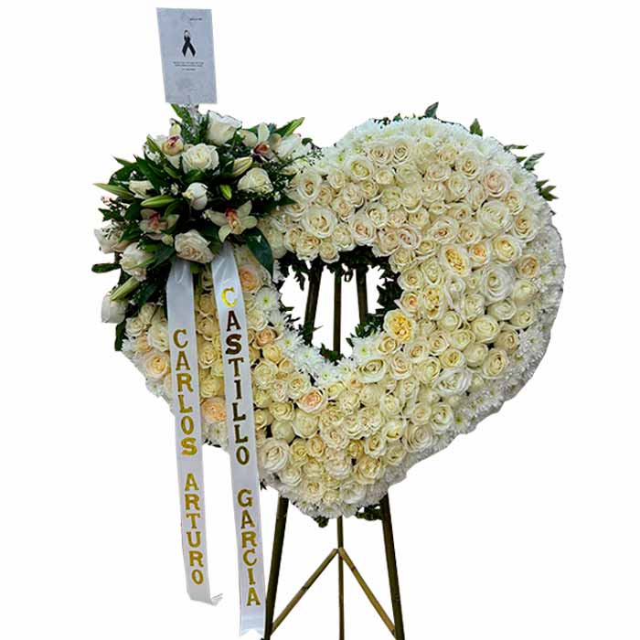 arreglo floral funerario en Cali