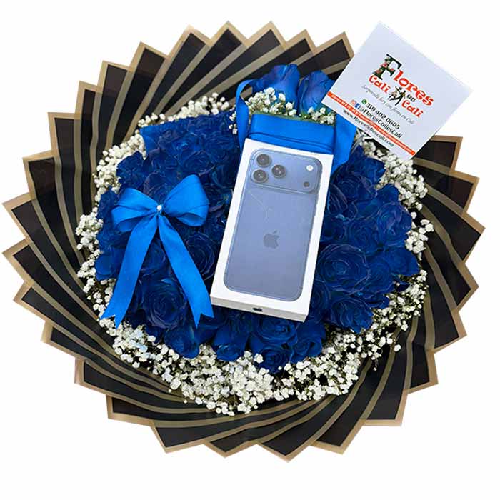 arreglo de flores colorido para cumpleaños en Cali