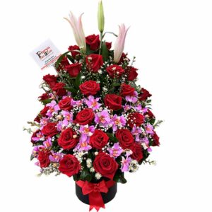 arreglo de flores colorido para cumpleaños en Cali