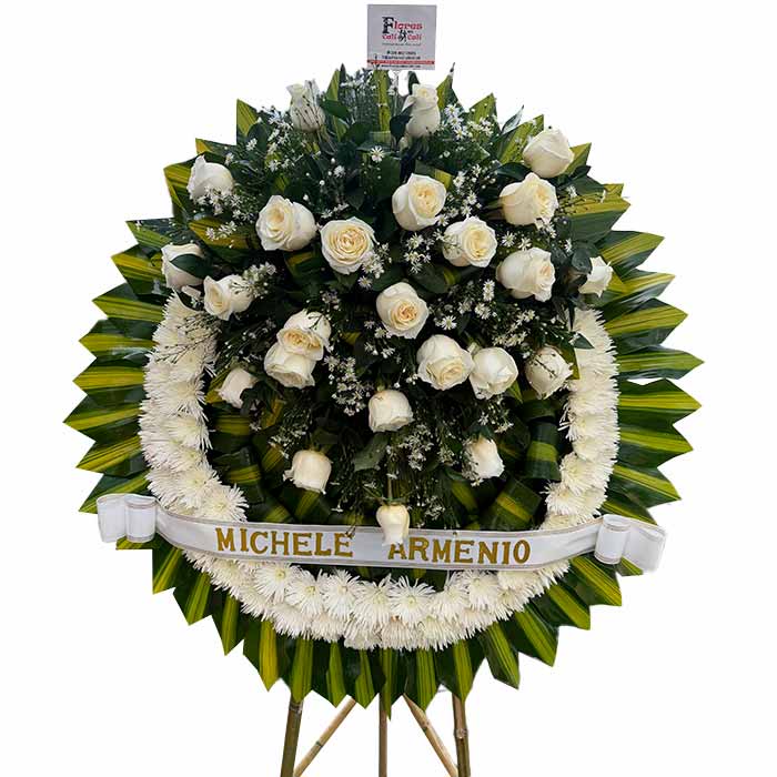 Corona-funebre-redonda-blanca-en-Cali