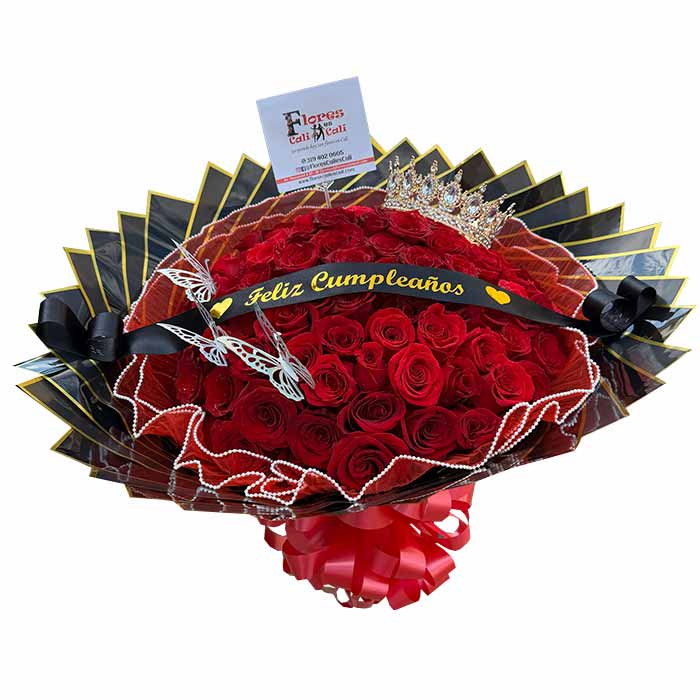 Hermoso ramo Buchon de lujo en floristeria en cali