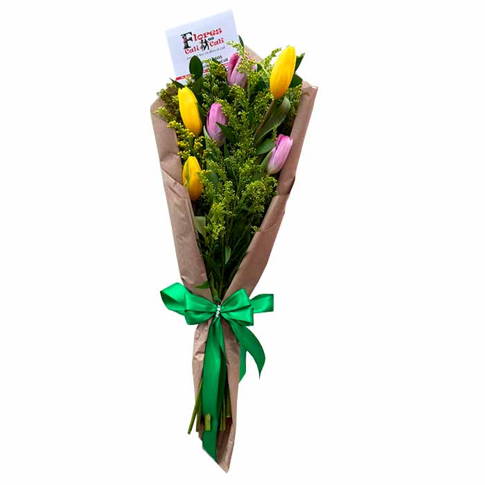 Tulipanes-Amarillos-y-Fucsias-en-Cali