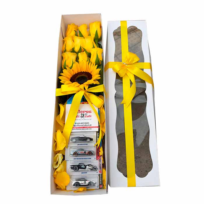 Caja-Carritos-hot-wheels-Amarilla-en-Cali