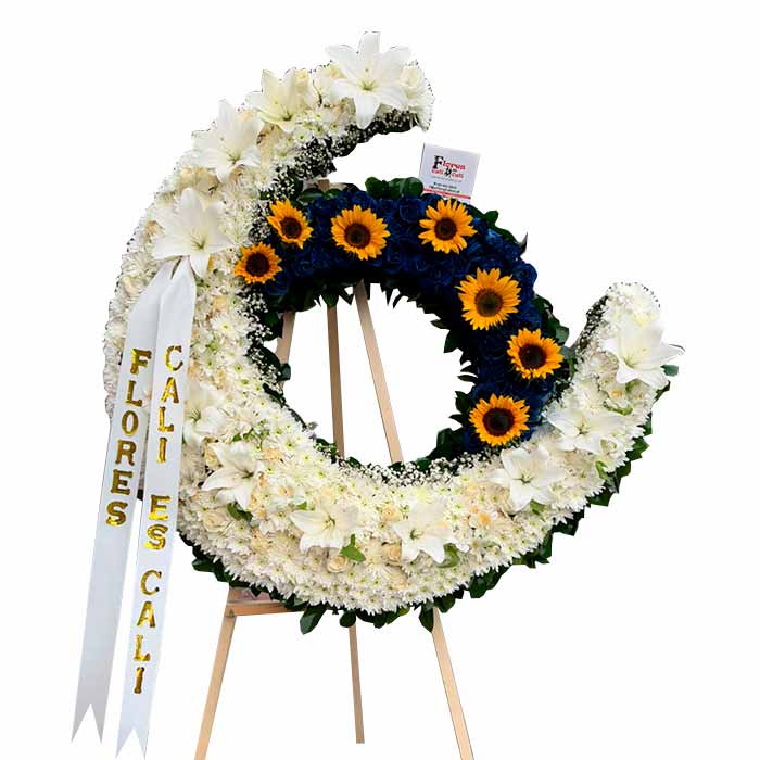 Corona Funebre Sol y Luna en Cali