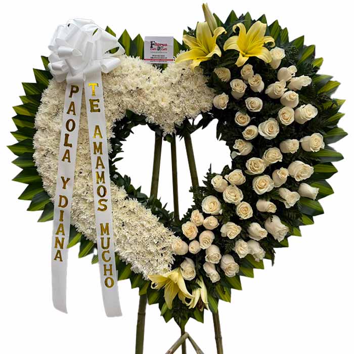 Corozon-Condolencias-Blanco-en-Cali