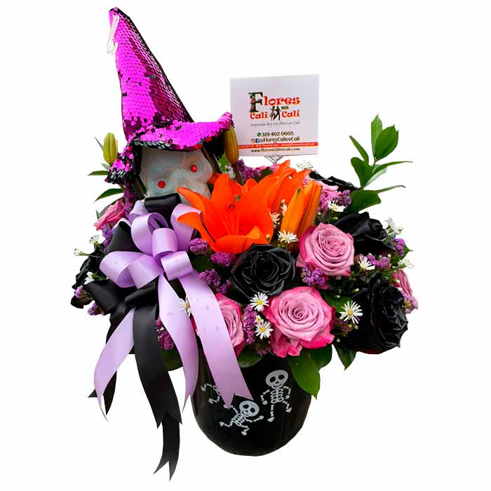 Flores-Halloween-de-Cumpleaños-en-Cali